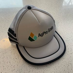 Vintage Three 3 Stripe SnapBack Hat Trucker AgPro Grain New